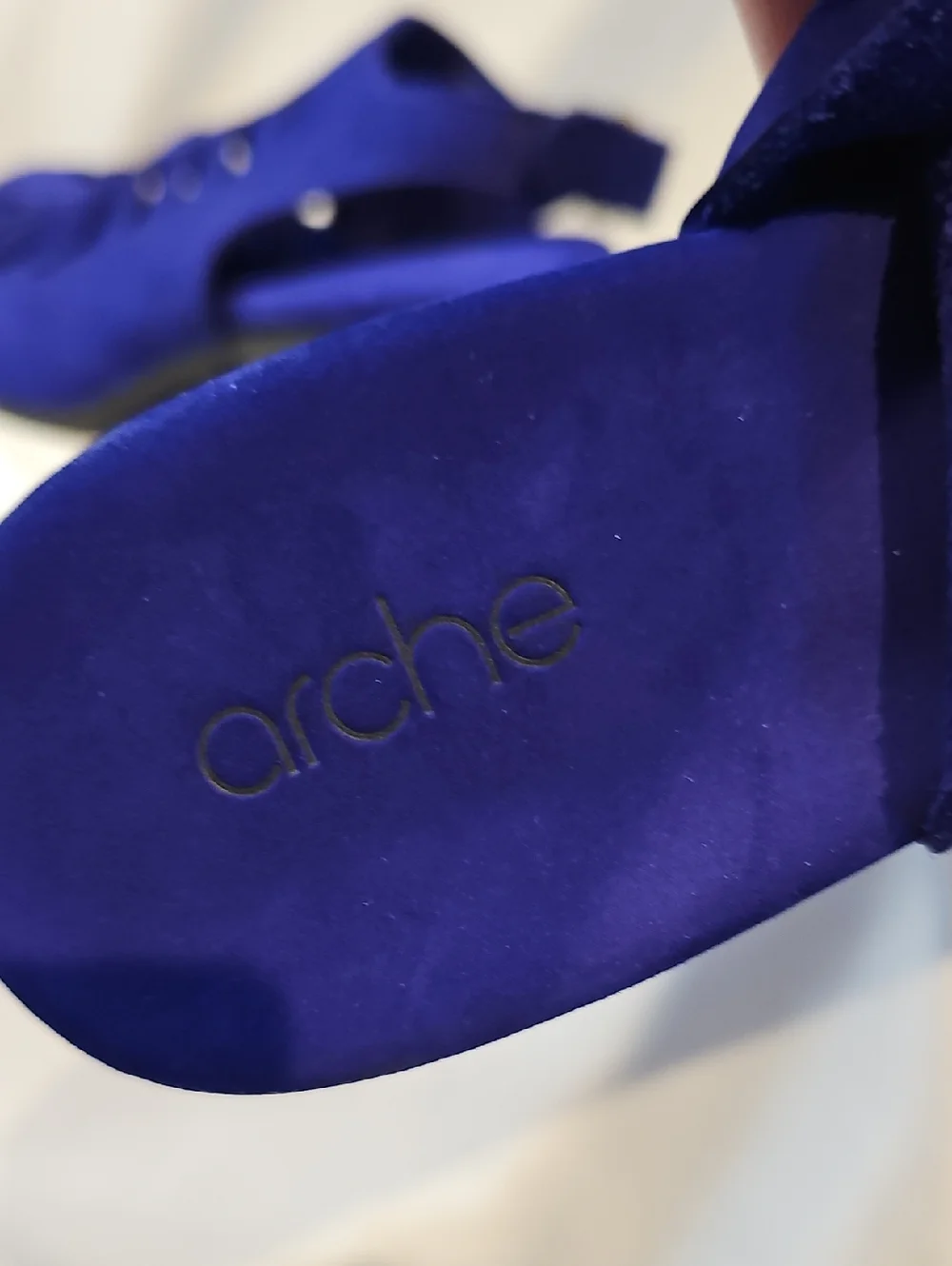 Arche Size 40 Exor Birdcage Sandals Pumps Purple Blue - Picture 11 of 16